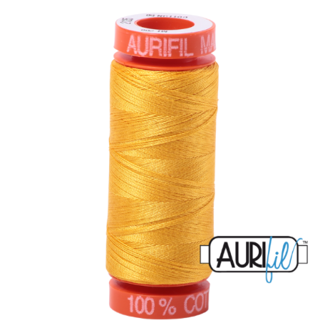 <!-- 001 -->Aurifil Mako 50 Cotton / 200m - Yellow - 2135