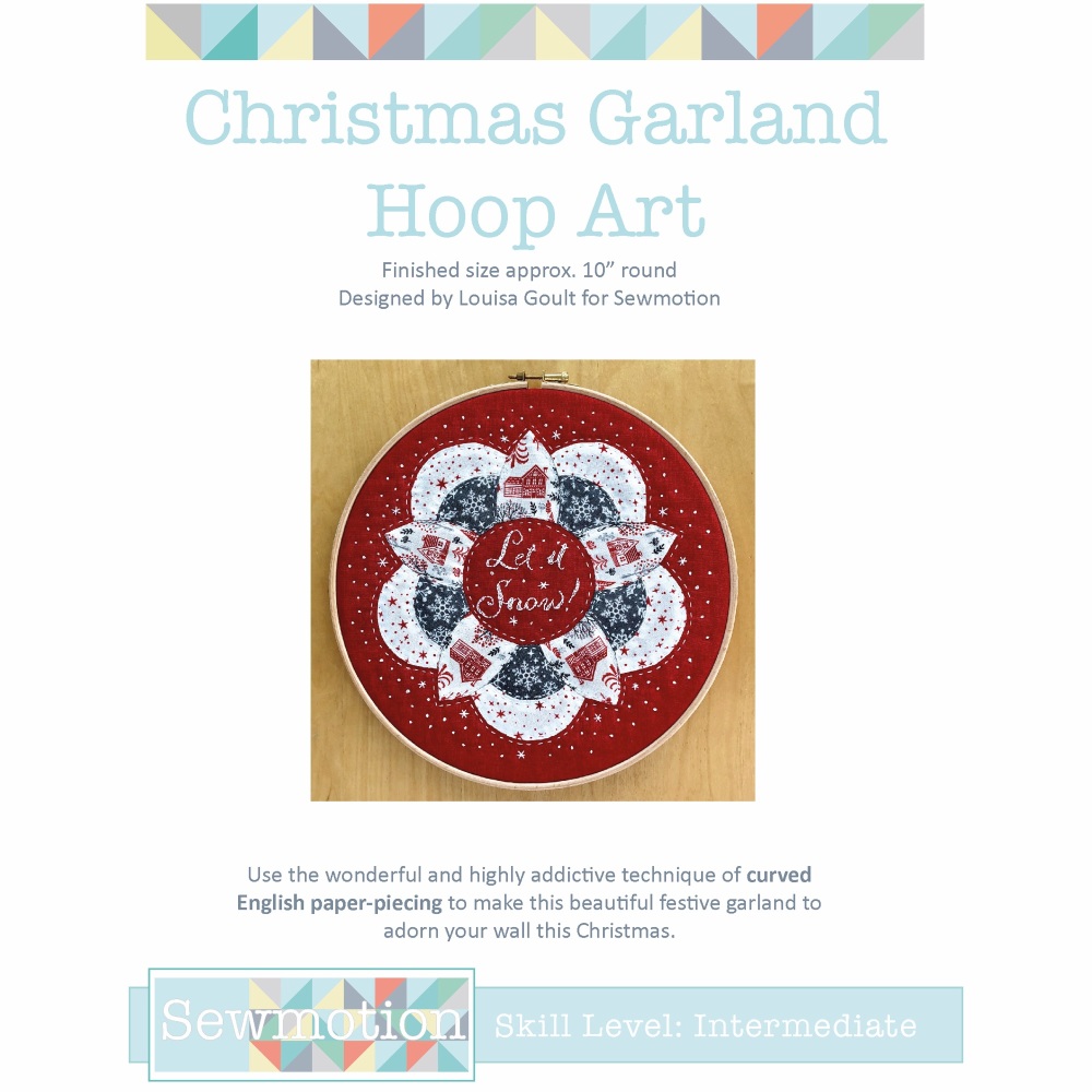 Garland Hoop Art Pattern - Includes pre-cut papers