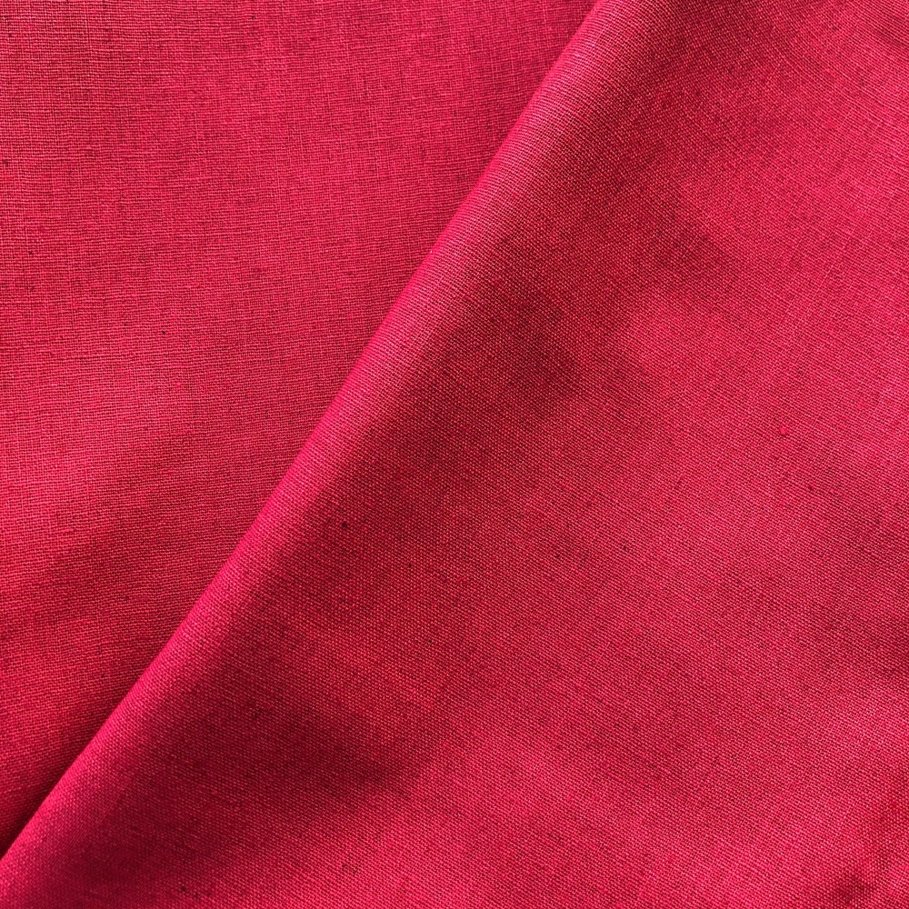 <!-- 001 -->Linen/Cotton Solid Dye in Red - 1000 LCR6