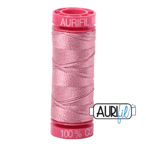 Aurifil Mako 12 Cotton / 50m - Dusky Pink - 2445