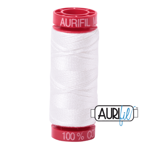 Aurifil Mako 12 Cotton / 50m -  2021 - Off White