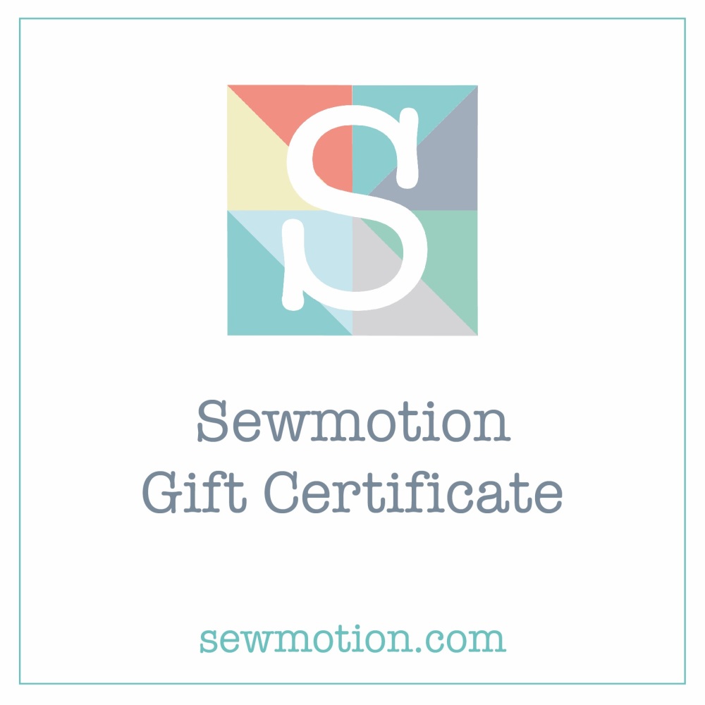 <!-- 004 -->Sewmotion Gift Certificate
