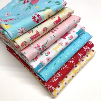 Riley Blake's Singing in the Rain Fat Quarter Bundle - 7 pieces