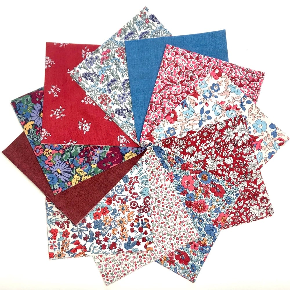 Quilter's Pre-cut 42pc Charm Pack #2 in Liberty's Winter Flower Show