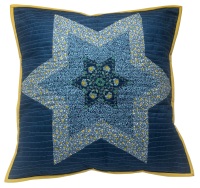 <!-- 004 -->Diamond Star Cushion Kit in Liberty Blues - (EPP) English Paper-Piecing Kit