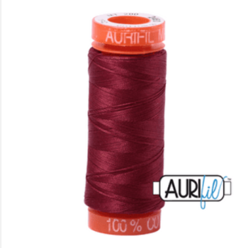 Aurifil Mako 50 Cotton / 200m - 2460 Dark Carmine Red