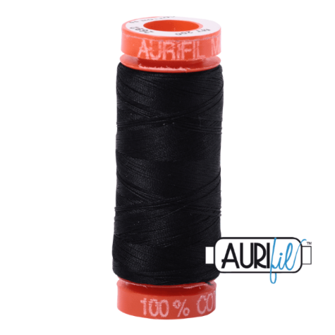 <!-- 001 -->Aurifil Mako 50 Cotton / 200m - 2692 Black