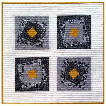 Wonky Squares Wall Hanging Kit in Monochrome