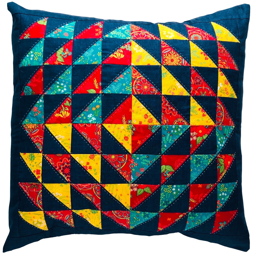 <!-- 001 -->Flying Home Cushion Kit in Indigo Garden