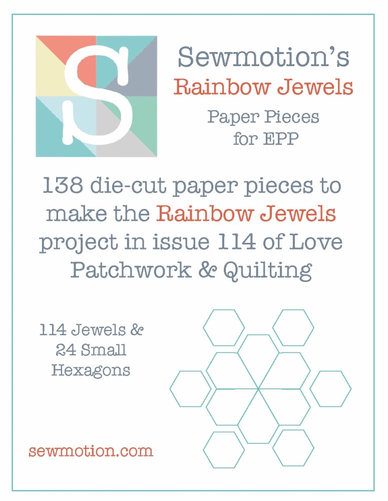 Rainbow Jewels Wallhanging (138pcs) - Pre-cut Papers set for my Love P&Q Mag project