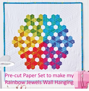 Pre-cut Papers set for my Rainbow Jewels Wallhanging (138pcs)