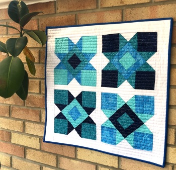 Star Crossed Wall Hanging in Blue