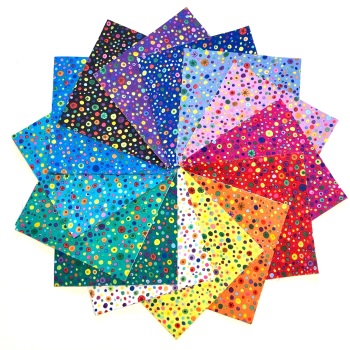 Quilter's Pre-cut 42pc Charm Pack in Glass Beads