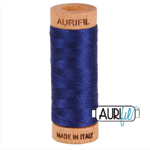 <!-- 003 -->Aurifil Mako 80 Cotton / 300m - Midnight - 2745