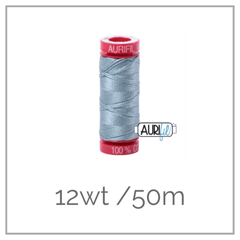 Aurifil 12wt Cotton Mako' 50m Spool - 1100 - Red Plum
