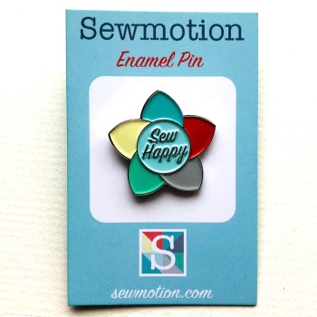Sewmotion "Sew Happy" Pin Badge