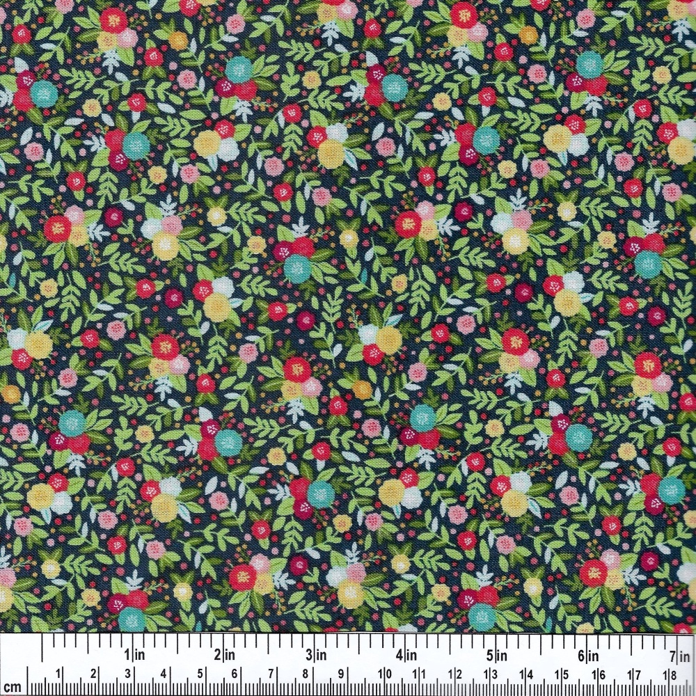 Amelia - Floral Blue 2511-B