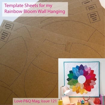 Template Sheets  for my Rainbow Bloom Wall Hanging