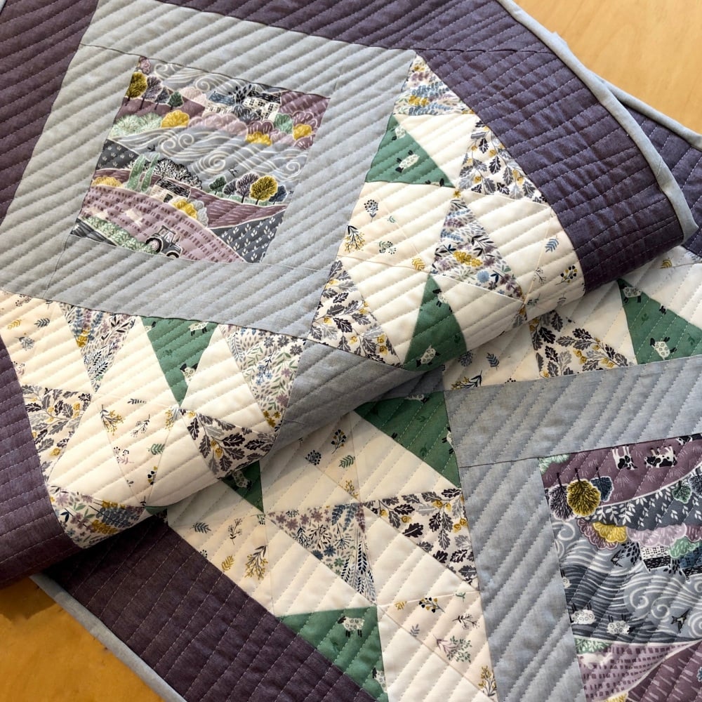 <!-- 001 -->Picture This Table Runner Kit in Heather & Sage - available in 