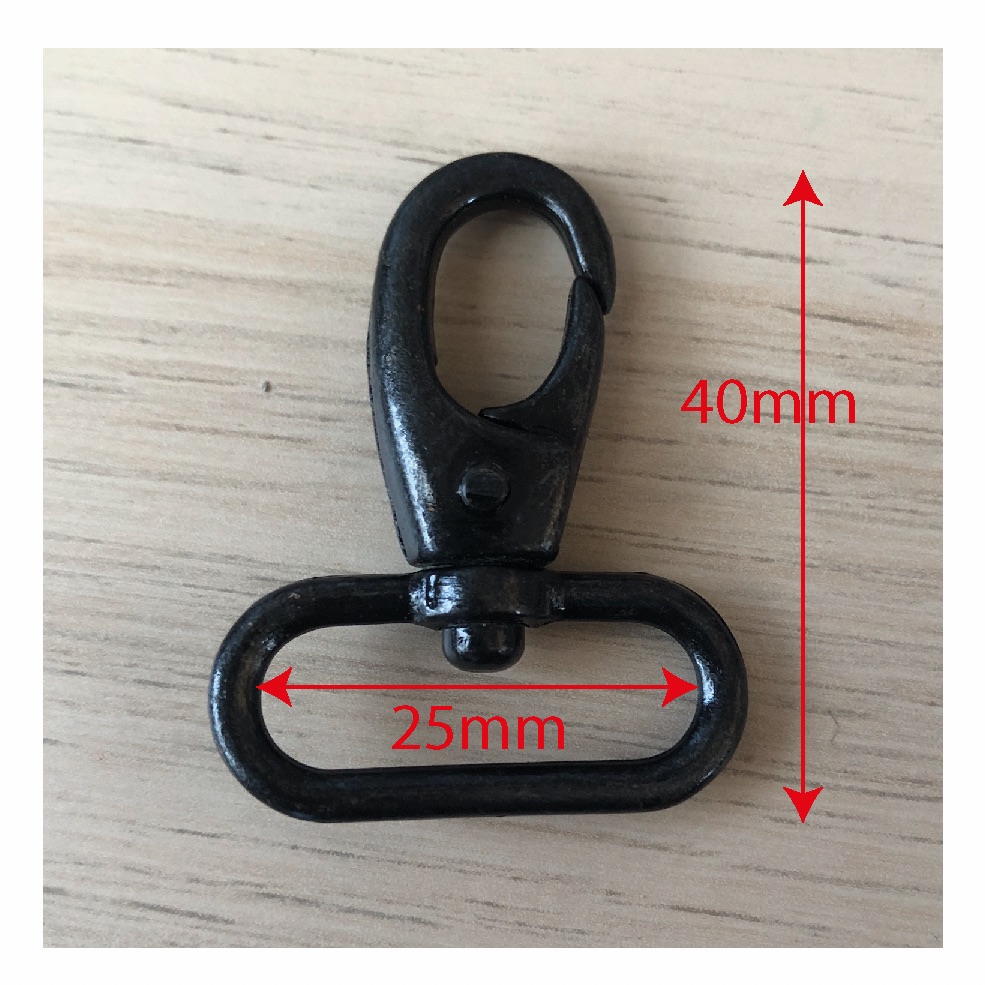 Lobster Clasp 25mm - Black