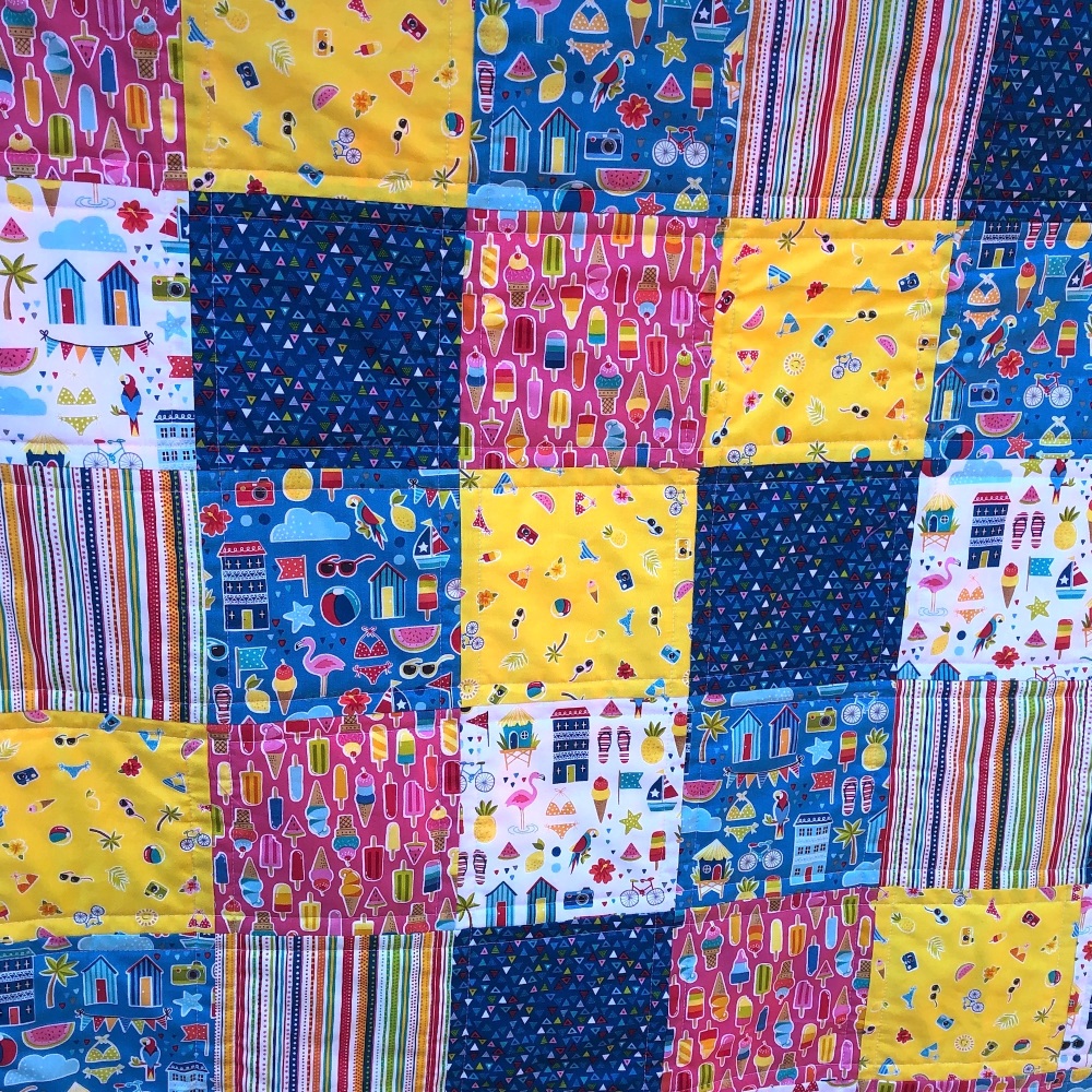 Quick & Easy Quilt Kit in Pool Party - Beginner's Quilt Kit, Easy Quilt