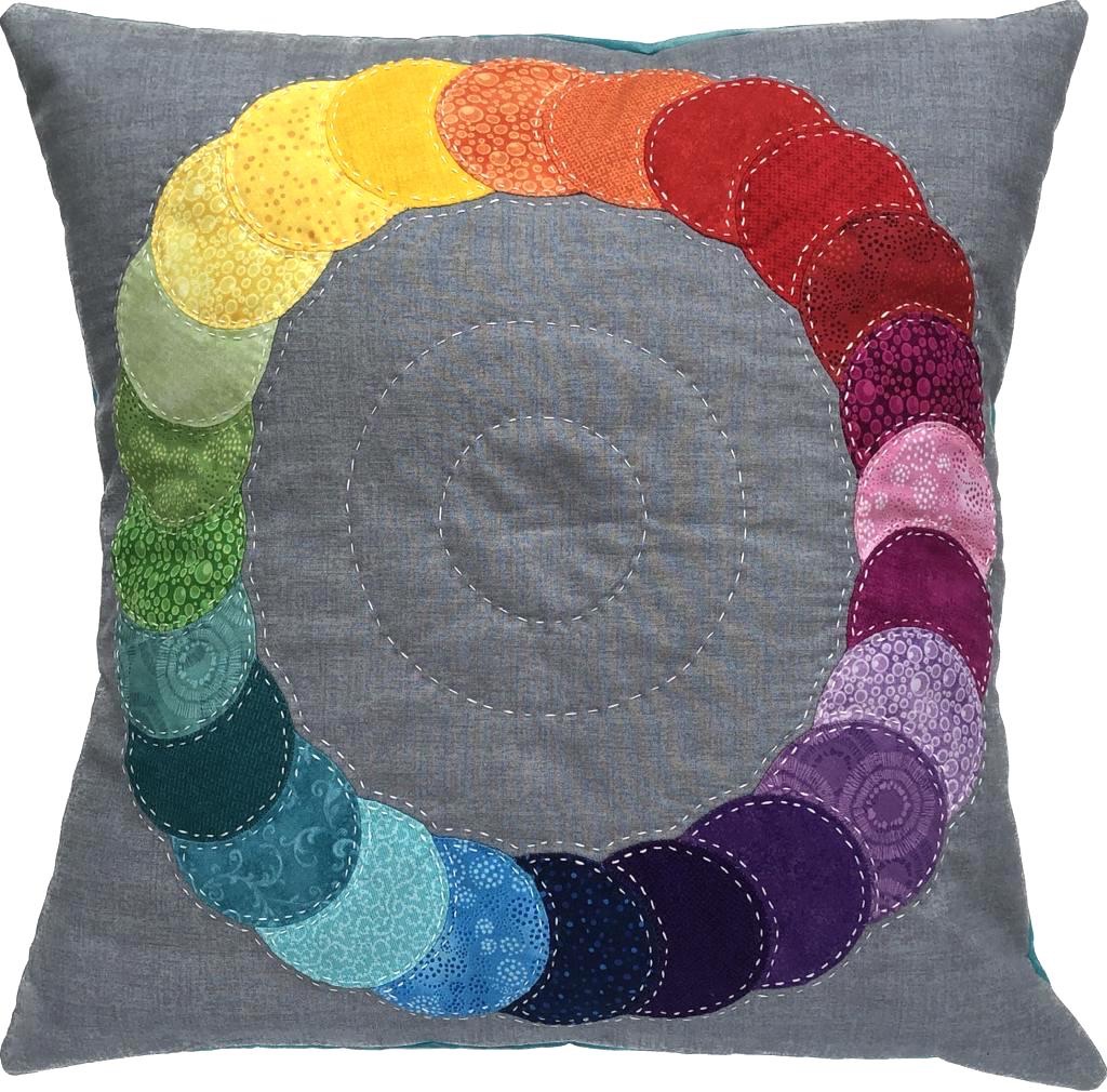 <!-- 001 -->Overlapping Circles Cushion Kit in Rainbow - English Paper-Piec