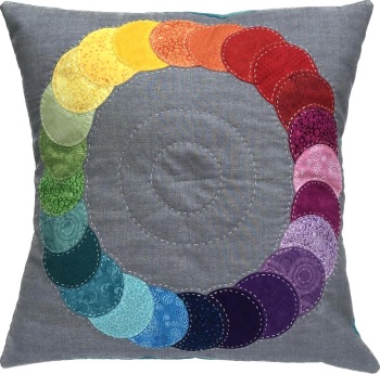 Overlapping Circles Cushion Kit in Rainbow - English Paper-Piecing Kit