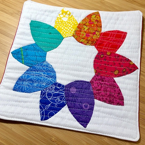 Lotus Flower Ring Paper Pieces - 40 Pre-cut Papers for Curved English Paper-piecing