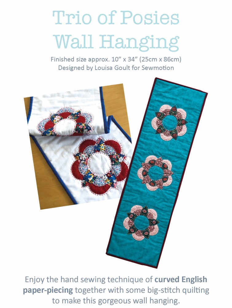 Trio of Posies Wall Hanging Pattern