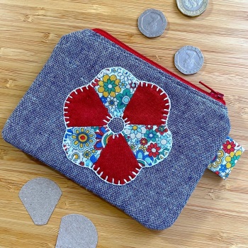 EPP Flower Purse Kit in Liberty Red