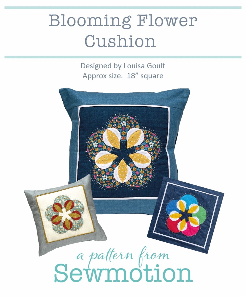 Blooming Flower Cushion Pattern - includes pre-cut papers