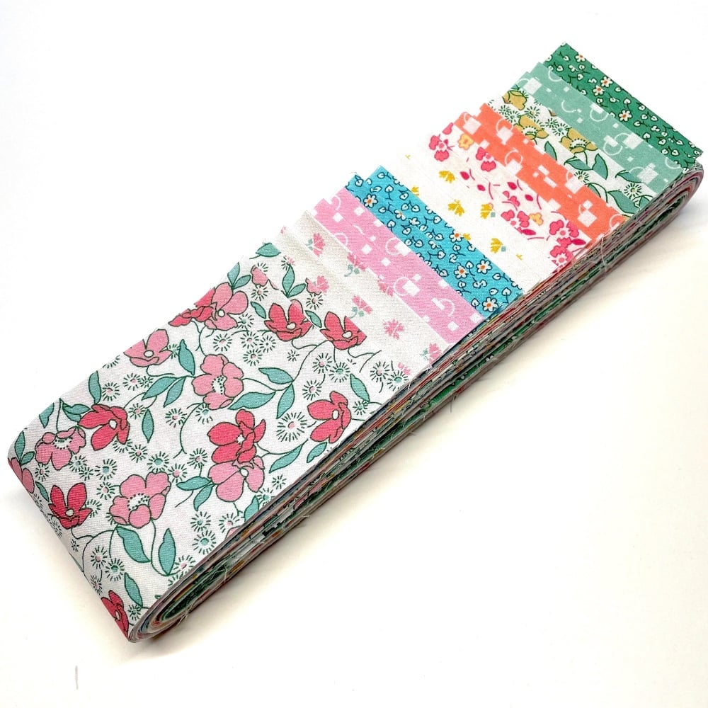 Quilter's Pre-cut 20pc Fabric Strip Set in Little Blossoms