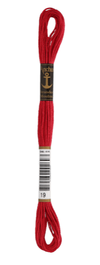 Anchor Stranded Cotton - 19 Red