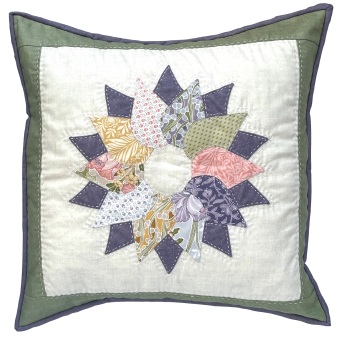 Wreath Cushion Kit in Fleur Nouveau  - Curved English Paper-Piecing Kit, (EPP)