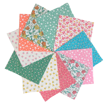 Quilter's Pre-cut 42pc Charm Pack in Little Blossoms