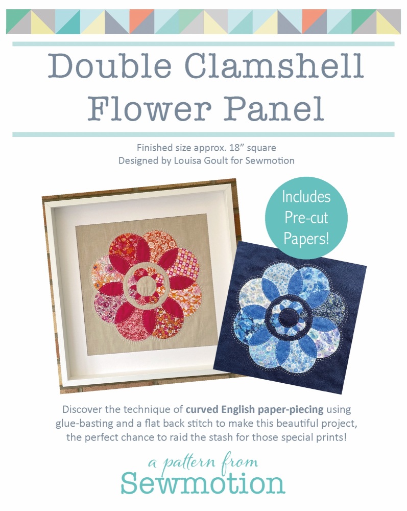 Double Clamshell Flower Panel Pattern & Papers