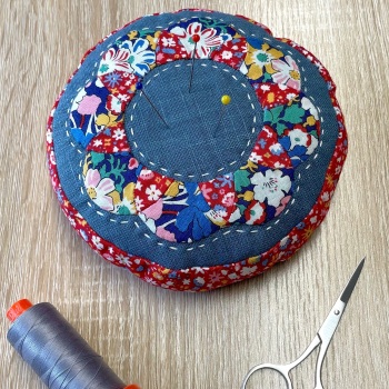 EPP Pincushion Kit in Liberty Florals - Patchwork Pincushion Kit