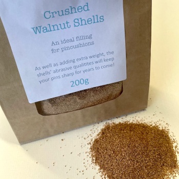 Crushed Walnut Shells - 200g, Pincushion Filling, Stuffing for Pincushions