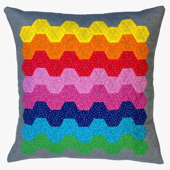 Hexy Cushion Kit in Pips - English Paper Piecing (EPP) Hexagon Cushion Kit