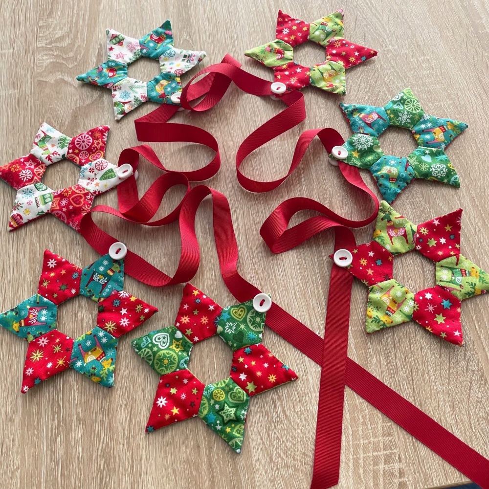 EPP Star Bunting Kit in Christmas Brights