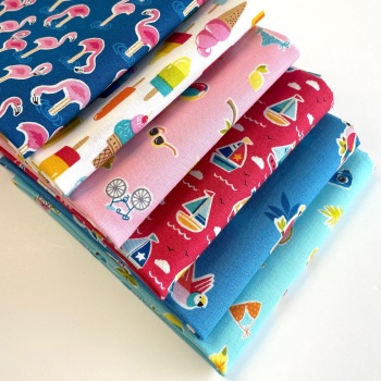 Pool Party Fat Quarter Bundle - 6 pieces