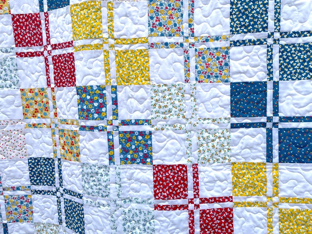 Square Dance Quilt Kit in Flowerhouse