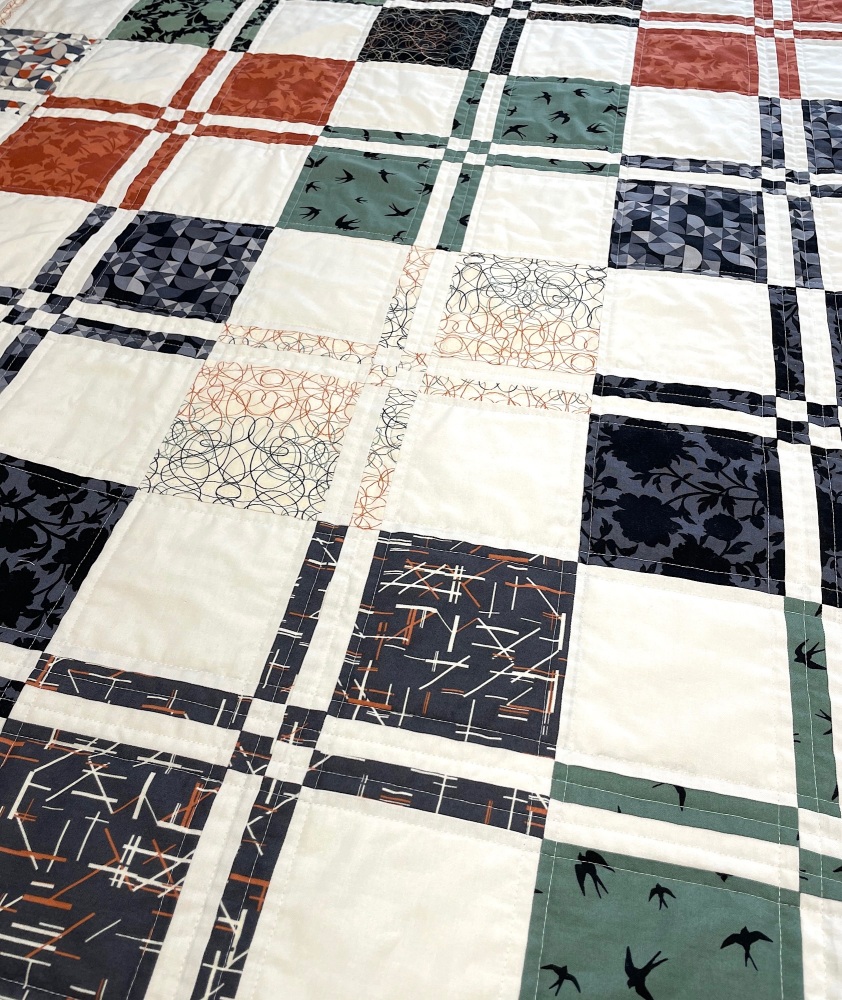 Square Dance Quilt Kit in Verdigris