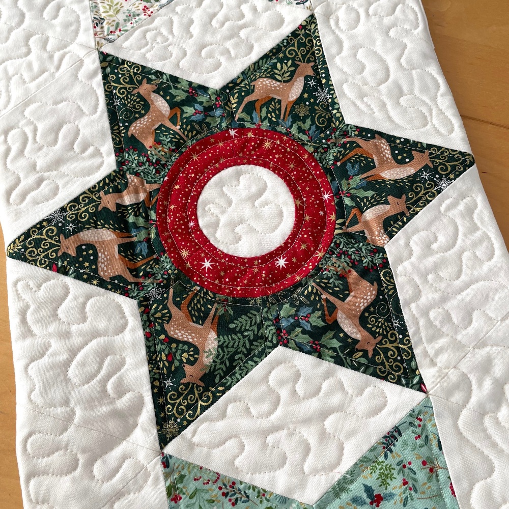Diamond Rings Table Runner Pattern (with option to add set of pre-cut papers)