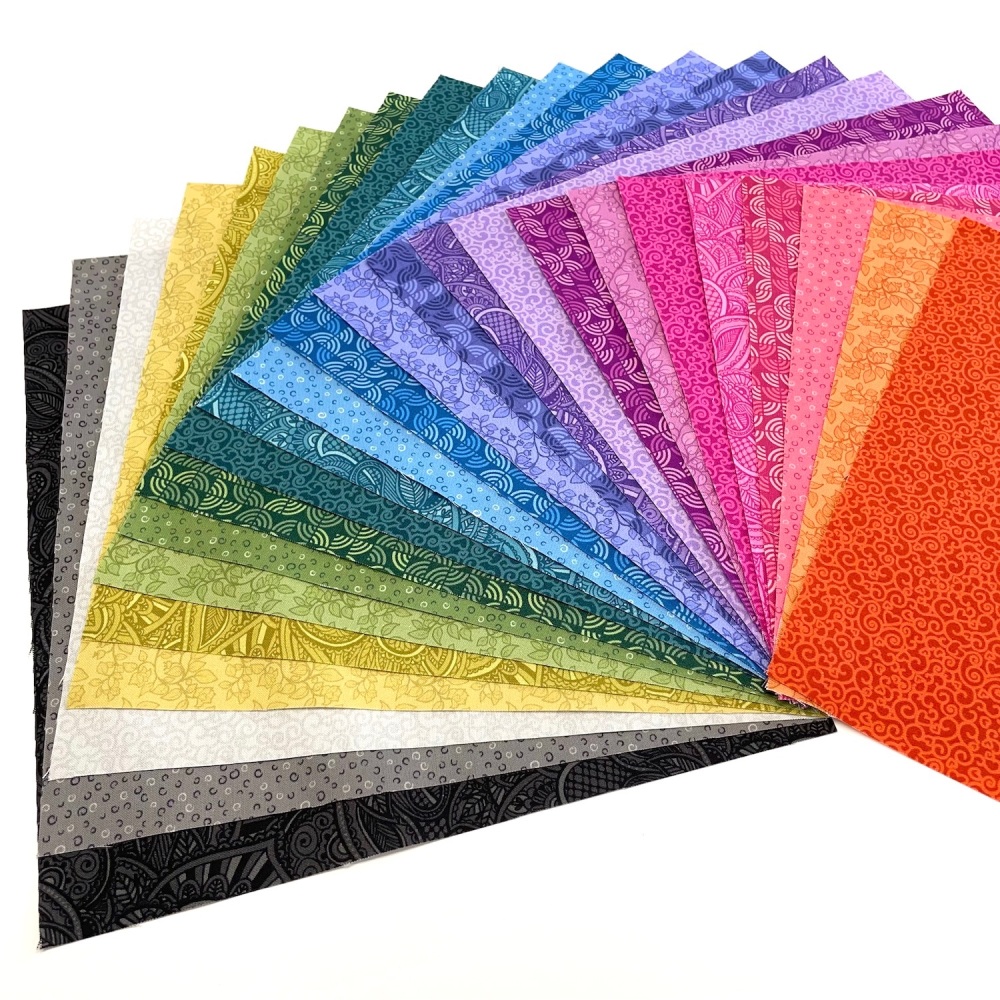 Country Fresh Fabric Roll - 10" Squares - 24pcs
