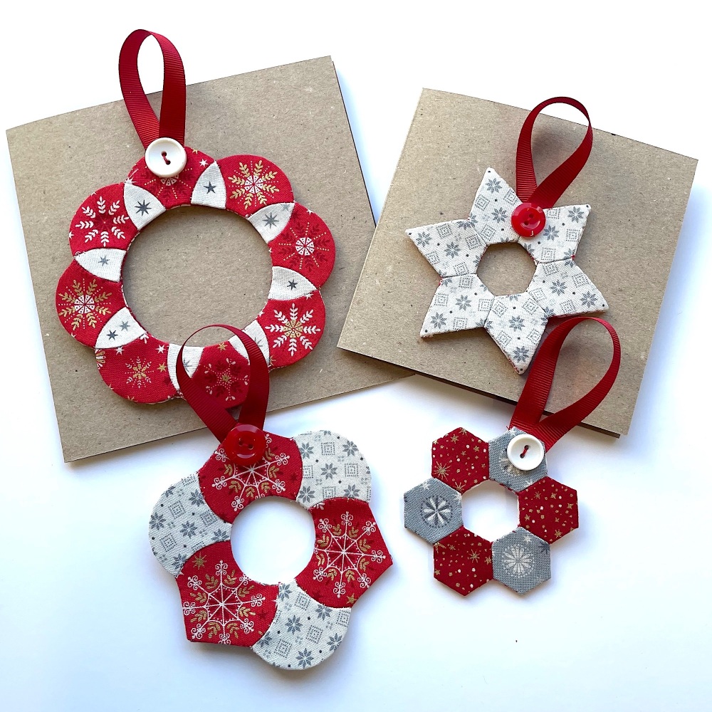 EPP Christmas Decorations in Scandi - English paper-piecing kit