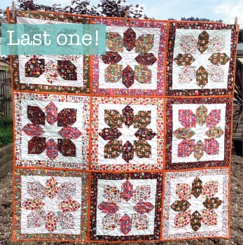 Bold Blossoms QAYG Quilt in Autumn Days
