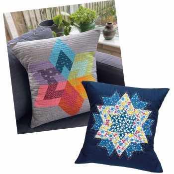 Diamond Star Cushion Pattern - Includes pre-cut papers