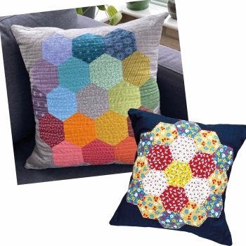 Hexy Flower Cushion Pattern - Hand sewing English Paper Piecing (EPP)