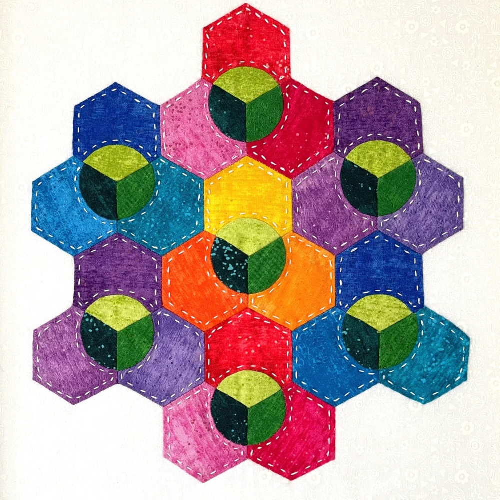 Curve Appeal Rainbow Panel Kit - Curved English paper-piecing (EPP)